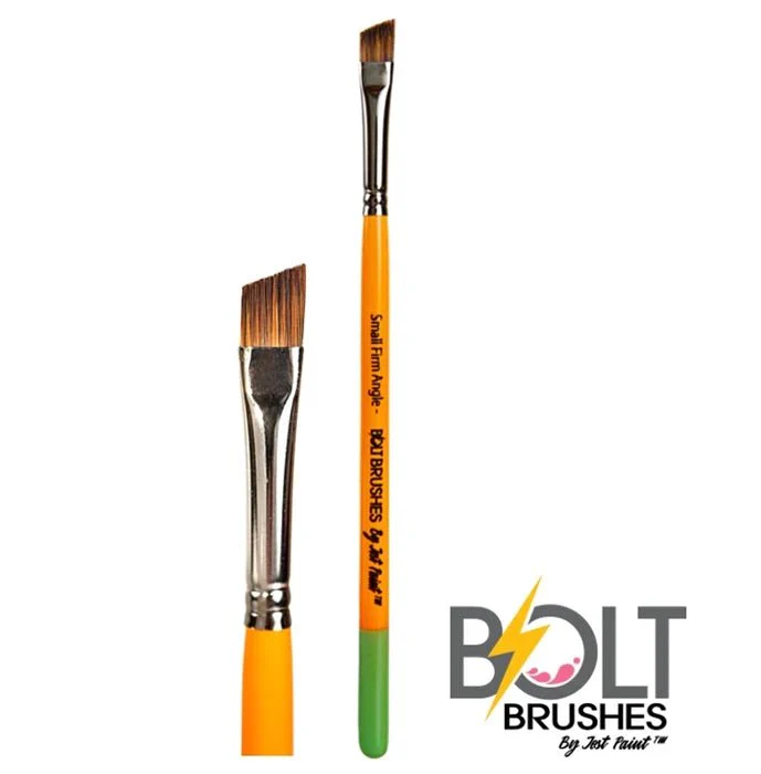 BOLT | Face Painting Brushes by Jest Paint - Short Small FIRM Angle 1/4 inch - Image 3