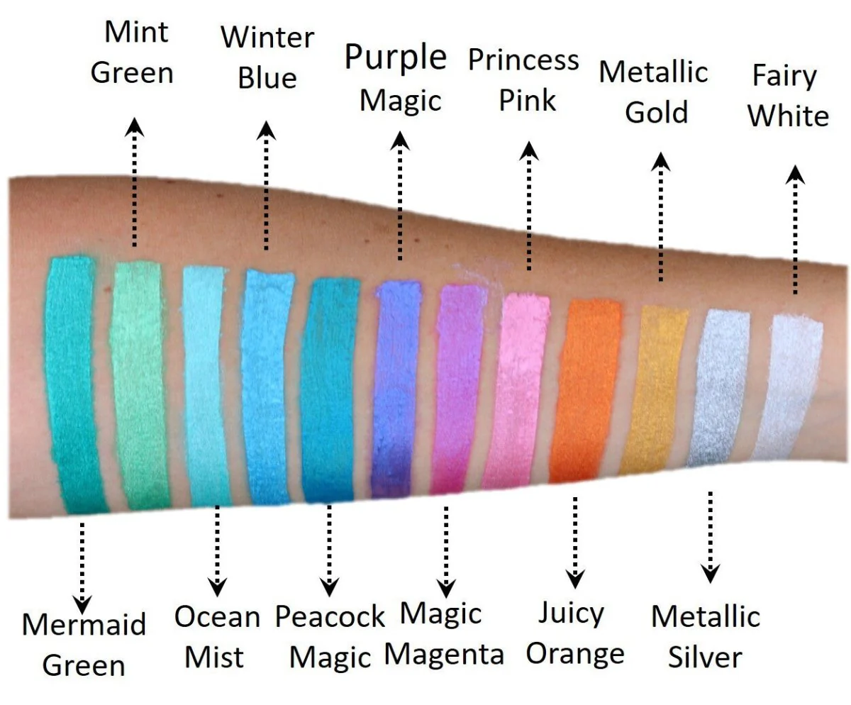 Fusion Body Art Face Paints – Pearl Metallic Silver | 32g - Image 3