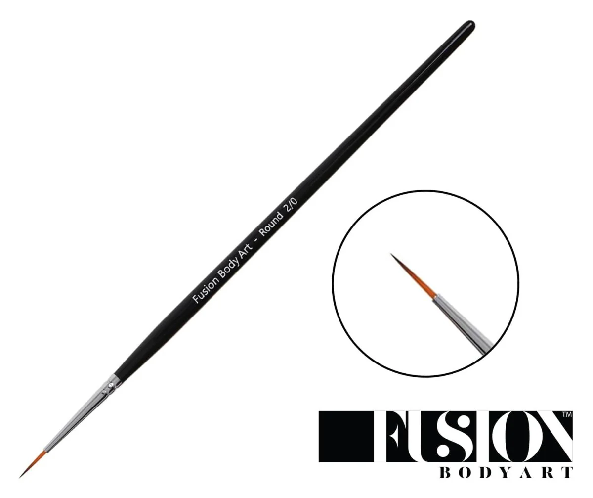Fusion Body Art  | Professional Face Paint Brush Fine Liner Detail Round 2/0 - Image 3