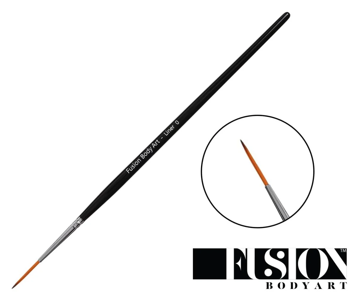 Fusion Body Art  | Professional Face Paint Brush - Liner 0 - Image 3