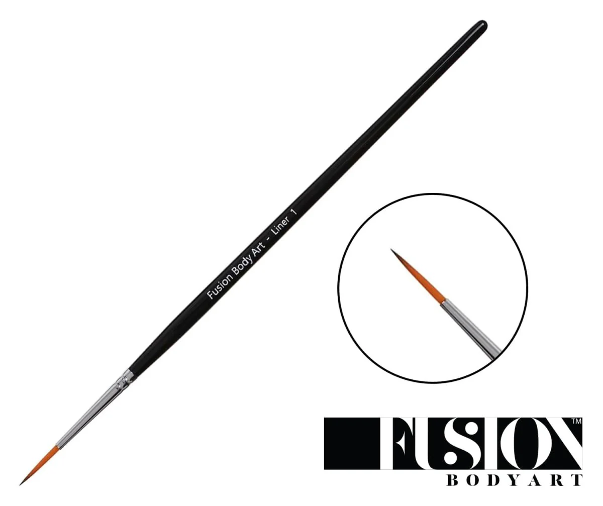 Fusion Body Art  | Professional Face Paint Brush - Liner 1 - Image 3