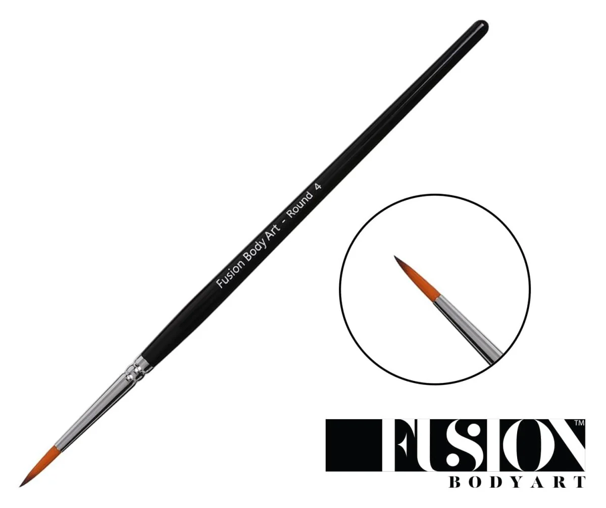 Fusion Body Art  | Professional Face Paint Brush – Round 4 - Image 3