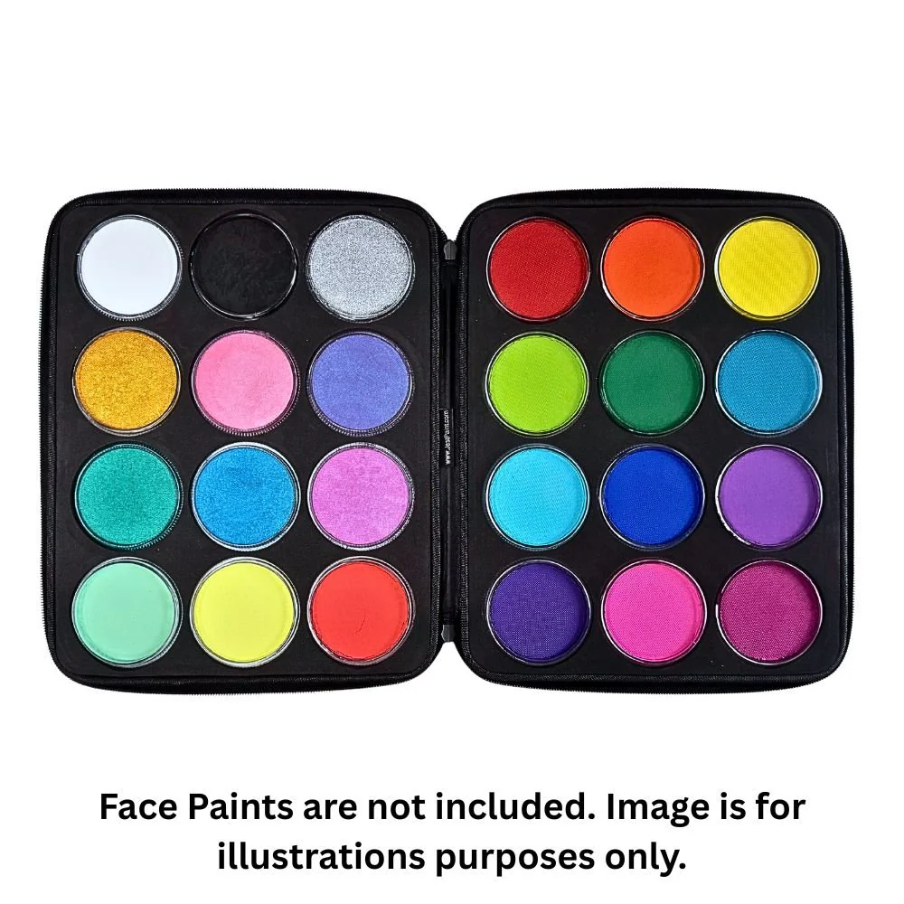 Jest Paint - Ultimate Professional Face Painting Case with Two Removable Foam Inserts - Image 7